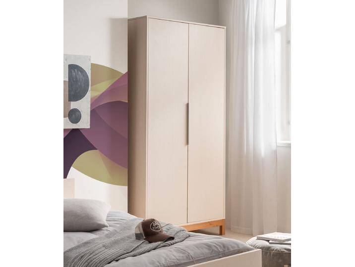 Kleiderschrank 97x206cm 'Annabell' Kiefer creme & gebeizt Kleiderschrank 97x206cm 'Annabell' Kiefer creme & gebeizt von main-möbel