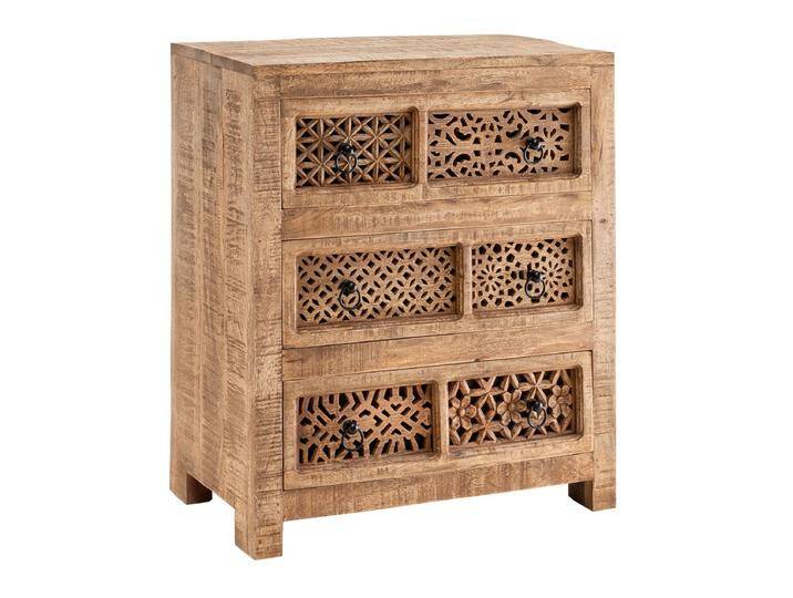 Kommode 70x82cm 'Shania' Mangoholz massiv von main-möbel
