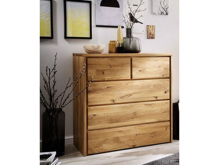 Kommode mit Schubkästen 88x91cm 'Alexandra' Wildeiche geölt von main-möbel
