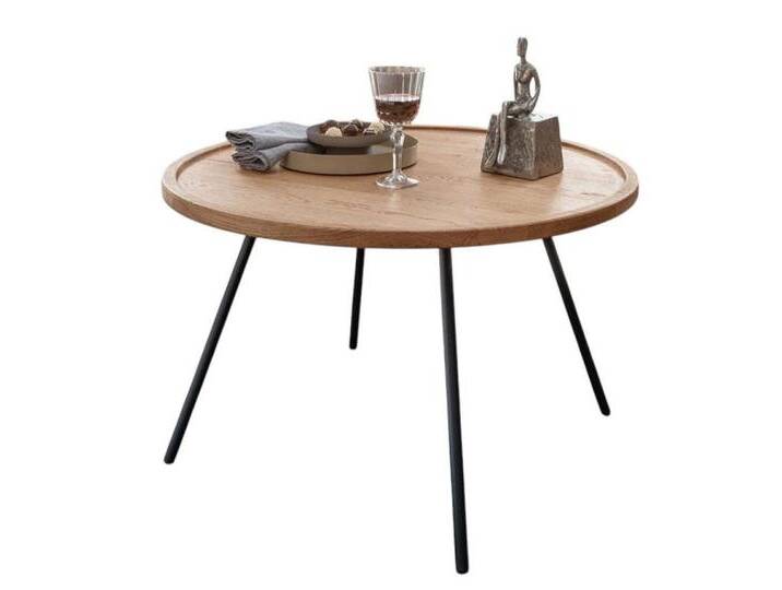 Main Möbel Couchtisch Couchtisch 80x50cm Lissabon Wildeiche & Metall schwarz von main-möbel