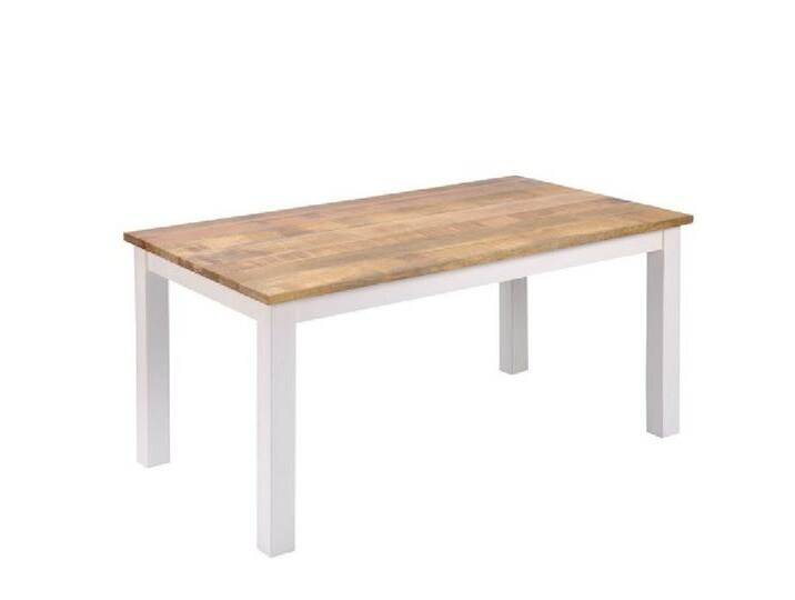 Main Möbel Esstisch Esstisch 160x90cm 'Nizza' Mango weiß natur von main-möbel