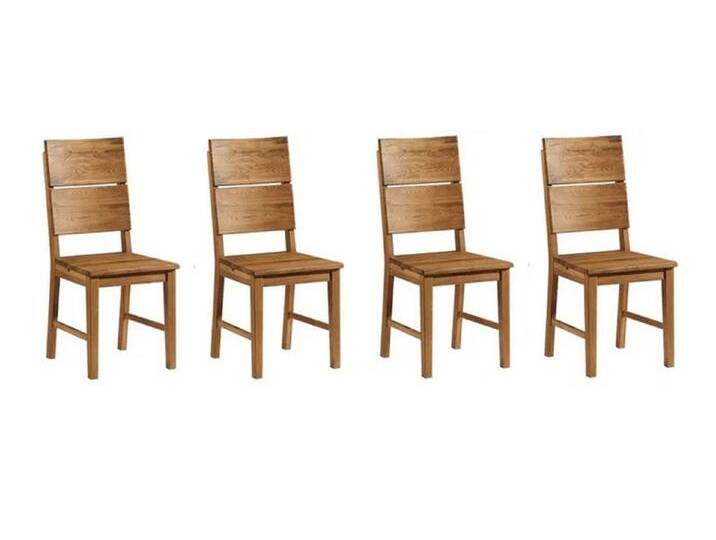 Main Möbel Esszimmerstuhl Esszimmerstuhl 4er-Set Mike Wildeiche massiv von main-möbel