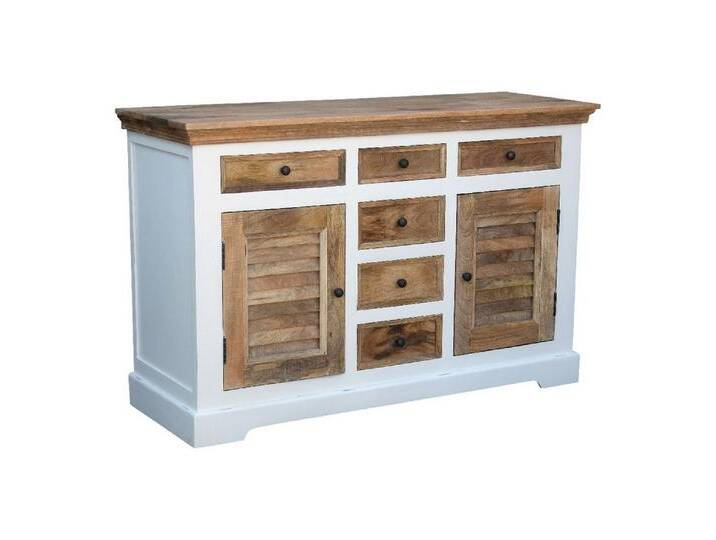 Main-Möbel GmbH Sideboard Sideboard Kommode Anrichte 140x90cm Mango weiß Nizza von main-möbel