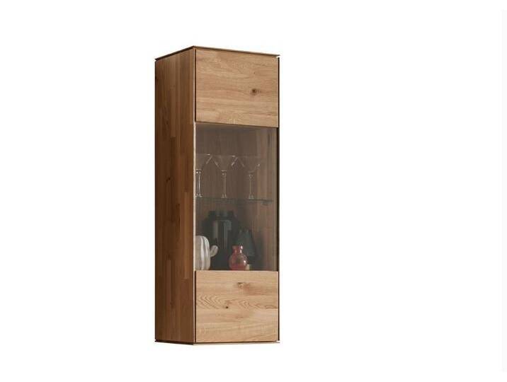 Main Möbel Hängevitrine Hängevitrine 40x123cm 'Prag' Wildeiche geölt, beige von main-möbel