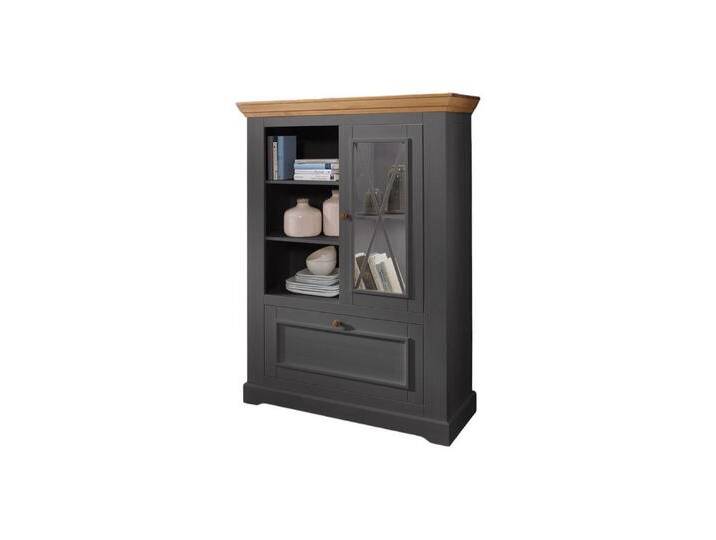 Main Möbel Highboard Highboard 108x152cm Zürich II Kiefer massiv grau WZ-0133, grau Main Möbel Highboard Highboard 108x152cm Zürich II Kiefer massiv grau WZ-0133, grau von main-möbel