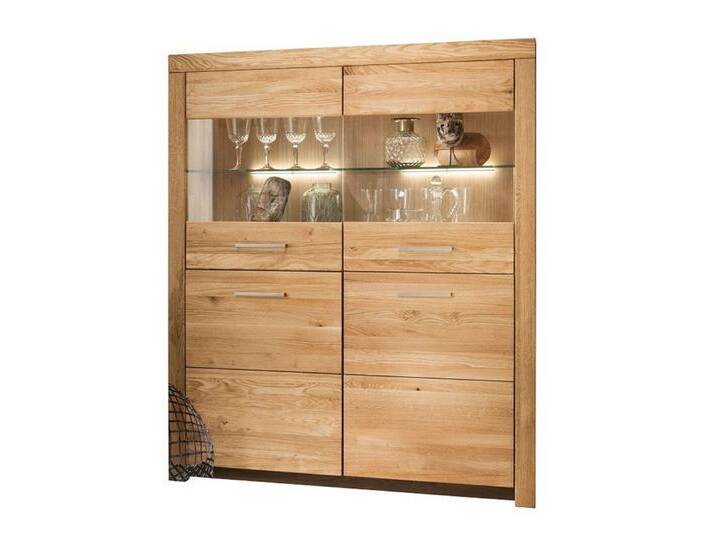 Main Möbel Highboard Highboard 118x141cm \ Dover\ Wildeiche geölt WZ-0169 von main-möbel