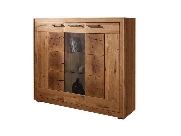 Main Möbel Highboard Highboard 150x135cm 'Danzig' Wildeiche geölt von main-möbel