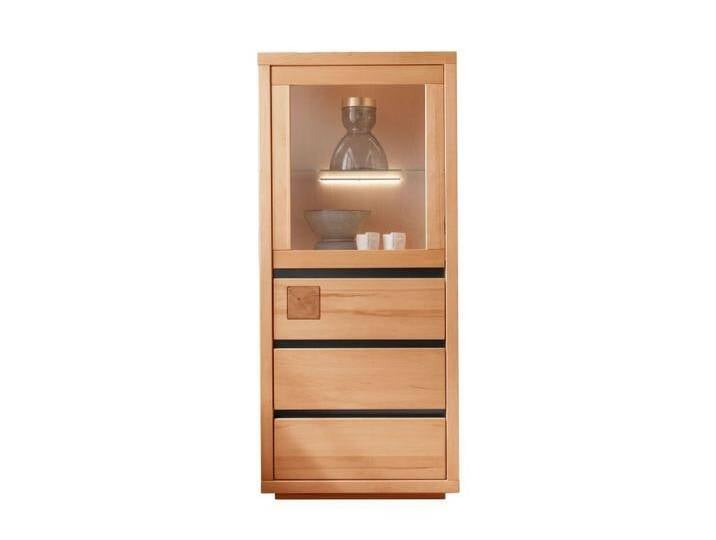 Main Möbel Highboard Highboard 65x148cm Bergamo Kernbuche geölt WZ-0159, beige schwarz Main Möbel Highboard Highboard 65x148cm Bergamo Kernbuche geölt WZ-0159, beige schwarz von main-möbel