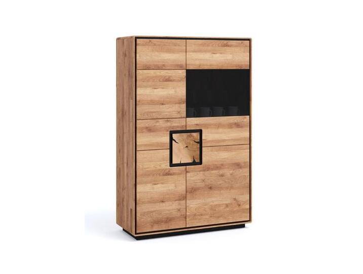 Main Möbel Highboard Highboard Glas rechts 100x151cm Wildeiche Zarah von main-möbel