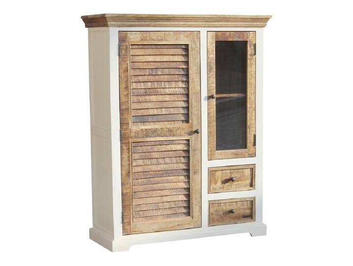 Main Möbel Highboard Kommode 100x128cm 'Nizza' Mango weiß natur von main-möbel