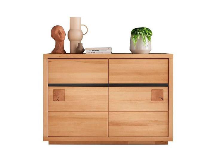Main Möbel Kommode Sideboard Kommode 120x85cm Kernbuche geölt Bergamo, beige schwarz Main Möbel Kommode Sideboard Kommode 120x85cm Kernbuche geölt Bergamo, beige schwarz von main-möbel