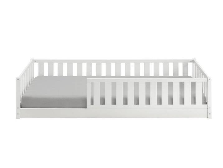 Main Möbel Massivholzbett Bodenbett 90x200cm 'Frieda' Buche weiß inkl. Lattenrost, weiß Main Möbel Massivholzbett Bodenbett 90x200cm 'Frieda' Buche weiß inkl. Lattenrost, weiß von main-möbel