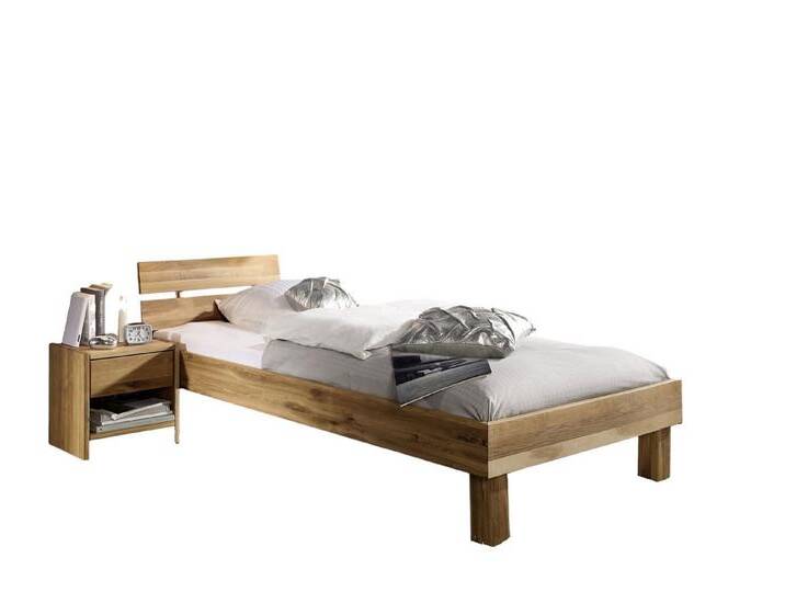 Main Möbel Massivholzbett Jugendbett Lewis 90x200cm Wildeiche geölt, beige Main Möbel Massivholzbett Jugendbett Lewis 90x200cm Wildeiche geölt, beige von main-möbel