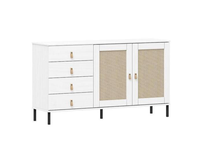 Main Möbel Sideboard Sideboard 140x80cm 'Seattle' Kiefer massiv weiß 4SK & 2 Türen, weiß Main Möbel Sideboard Sideboard 140x80cm 'Seattle' Kiefer massiv weiß 4SK & 2 Türen, weiß von main-möbel