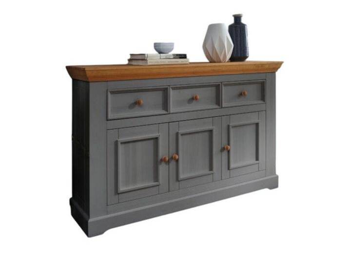 Main Möbel Sideboard Sideboard 149x94cm Zürich II Kiefer massiv grau WZ-0133, grau Main Möbel Sideboard Sideboard 149x94cm Zürich II Kiefer massiv grau WZ-0133, grau von main-möbel