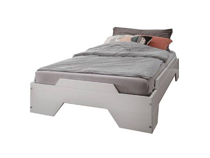 Main Möbel Stapelbett Bett 90x200cm 'Pisa' Buche massiv weiß lackiert, weiß Main Möbel Stapelbett Bett 90x200cm 'Pisa' Buche massiv weiß lackiert, weiß von main-möbel