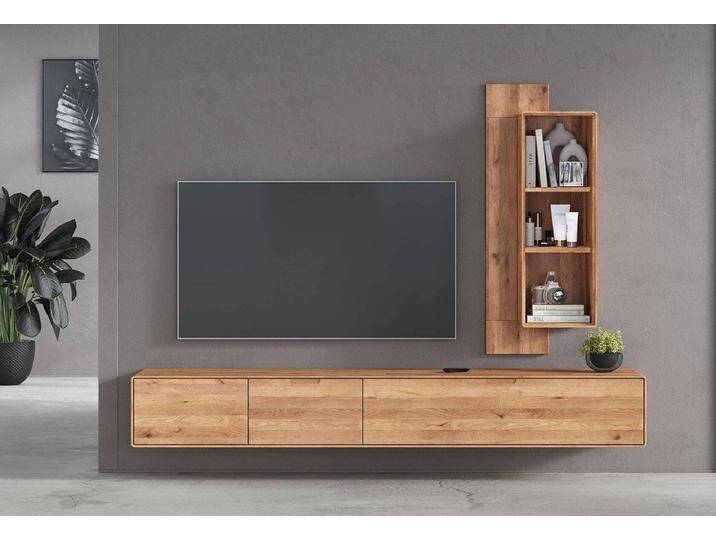 Main Möbel TV-Schrank TV Kombination II 220cm Kent Wildeiche massiv, beige von main-möbel
