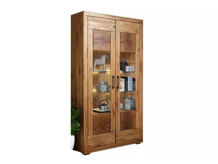 Main Möbel Vitrine Vitrine 106x201cm Wildeiche geölt Danzig von main-möbel