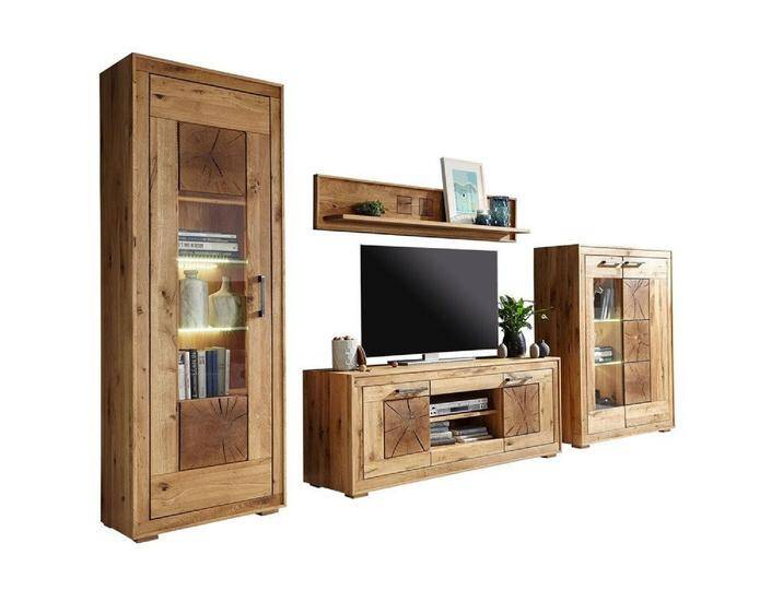 Main Möbel Wohnwand Wohnwand I Wildeiche geölt Danzig, beige schwarz Main Möbel Wohnwand Wohnwand I Wildeiche geölt Danzig, beige schwarz von main-möbel