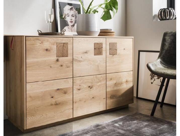 Sideboard 139x80cm 'Monza' Wildeiche geölt Sideboard 139x80cm 'Monza' Wildeiche geölt von main-möbel