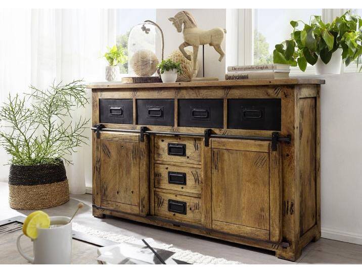 Sideboard 150x90cm 'Railroad' Mango & Eisen von main-möbel
