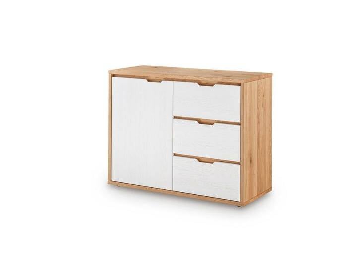 Sideboard Front weiß oder grau 105cm 'Alabama' Wildeiche massiv Sideboard Front weiß oder grau 105cm 'Alabama' Wildeiche massiv von main-möbel