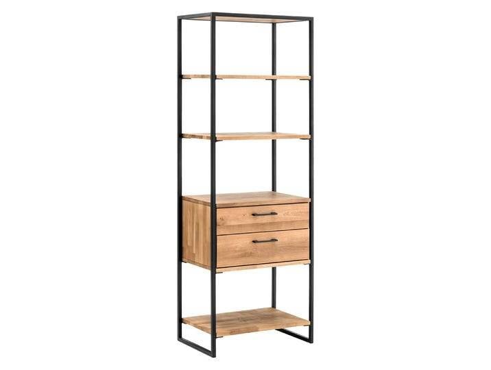 Standregal 60x172cm 'Dublin' Wildeiche & Eisen schwarz von main-möbel