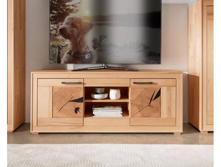TV Board 150cm 'Danzig' Kernbuche geölt von main-möbel