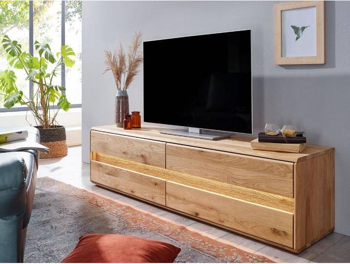 TV Board 184x48cm 'Berlin' Wildeiche geölt WZ-0303 von main-möbel