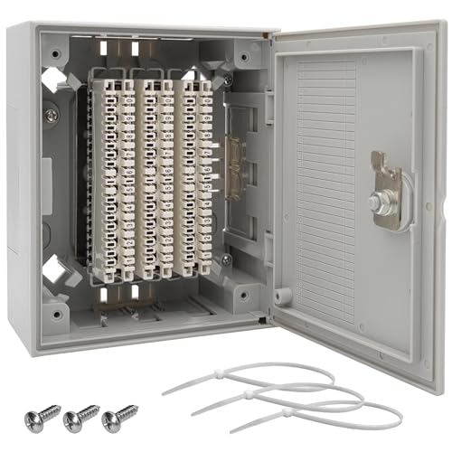 maintec LSA-PLUS Verteiler 30 DA mit 3x 10 DA Leisten Indoor IP30 Endverzweiger Verteilerkasten Verteilerbox Telefonverteiler LSA+ von maintec