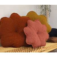 Rundes Blumenkissen - Handgefertigt in Frankreich Frotteestoff von maisonvelvety