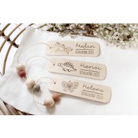 Lesezeichen Personalisiert Mit Wunschname, Schulkind 2024, Geschenk Schulanfang, Schultüte Lesezeichen Personalisiert Mit Wunschname, Schulkind 2024, Geschenk Schulanfang, Schultüte von majaundeisbaerDE