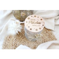 Vorratsglas Personalisiert, Geschenk Weihnachten, Advent, Aufbewahrungsglas Plätzchen Mit Holzdeckel Aus Buche Vorratsglas Personalisiert, Geschenk Weihnachten, Advent, Aufbewahrungsglas Plätzchen Mit Holzdeckel Aus Buche von majaundeisbaerDE