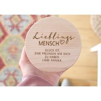 Vorratsglas Personalisiert, Lieblingsmensch, Geschenk Beste Freundin, Hebamme, Erzieherin, Aufbewahrung Mit Holzdeckel, Danke Sagen von majaundeisbaerDE