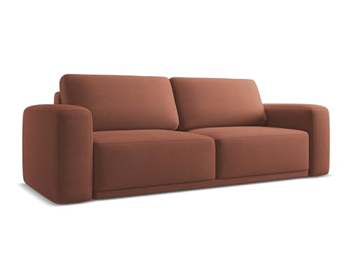 Kaila 3-Sitzer Sofa mit Schalffunktion in Pink - Schlafsofa mit Bettfunktion aus Chenille, modernes Japandi & Skandi Design für Wohnzimmer, Oeko-Tex Zertifiziert 242x100x91 cm, bis 350 kg belastbar Kaila 3-Sitzer Sofa mit Schalffunktion in Pink - Schlafsofa mit Bettfunktion aus Chenille, modernes Japandi & Skandi Design für Wohnzimmer, Oeko-Tex Zertifiziert 242x100x91 cm, bis 350 kg belastbar von makamii
