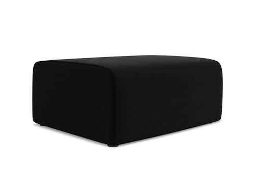 Kalea Pouf Hocker in Schwarz - Polsterhocker aus Samt, ideal als Sitzpouf oder Fußhocker für Wohnzimmer, Japandi & Skandi Design, Oeko-Tex Zertifiziert 90x60x80 cm, bis 150 kg belastbar Kalea Pouf Hocker in Schwarz - Polsterhocker aus Samt, ideal als Sitzpouf oder Fußhocker für Wohnzimmer, Japandi & Skandi Design, Oeko-Tex Zertifiziert 90x60x80 cm, bis 150 kg belastbar von makamii
