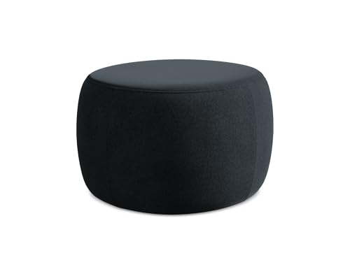 Koa Pouf Hocker in Blau - Polsterhocker aus Samt, ideal als Sitzpouf oder Fußhocker für Wohnzimmer, Japandi & Skandi Design, Oeko-Tex Zertifiziert 76x67x44 cm, bis 150 kg belastbar von makamii