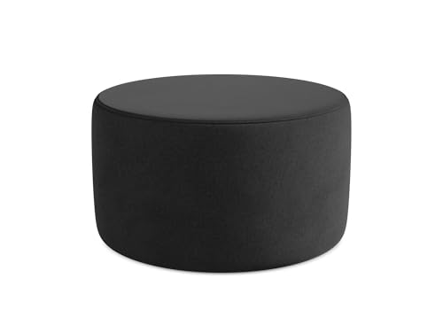 Lio Pouf Hocker in Schwarz - Polsterhocker aus Samt, ideal als Sitzpouf oder Fußhocker für Wohnzimmer, Japandi & Skandi Design, Oeko-Tex Zertifiziert 81x81x46 cm, bis 150 kg belastbar Lio Pouf Hocker in Schwarz - Polsterhocker aus Samt, ideal als Sitzpouf oder Fußhocker für Wohnzimmer, Japandi & Skandi Design, Oeko-Tex Zertifiziert 81x81x46 cm, bis 150 kg belastbar von makamii