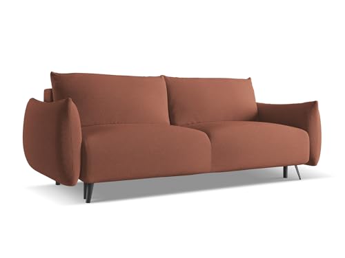 Malie 3-Sitzer Sofa mit Schalffunktion in Pink - Schlafsofa mit Bettfunktion aus Chenille, modernes Japandi & Skandi Design für Wohnzimmer, Oeko-Tex Zertifiziert 230x105x86 cm, bis 350 kg belastbar Malie 3-Sitzer Sofa mit Schalffunktion in Pink - Schlafsofa mit Bettfunktion aus Chenille, modernes Japandi & Skandi Design für Wohnzimmer, Oeko-Tex Zertifiziert 230x105x86 cm, bis 350 kg belastbar von makamii