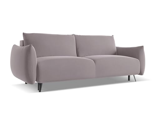 Malie 3-Sitzer Sofa mit Schalffunktion in Violett - Schlafsofa mit Bettfunktion aus Samt, modernes Japandi & Skandi Design für Wohnzimmer, Oeko-Tex Zertifiziert 230x105x86 cm, bis 350 kg belastbar Malie 3-Sitzer Sofa mit Schalffunktion in Violett - Schlafsofa mit Bettfunktion aus Samt, modernes Japandi & Skandi Design für Wohnzimmer, Oeko-Tex Zertifiziert 230x105x86 cm, bis 350 kg belastbar von makamii