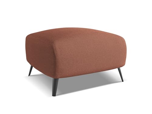 Malie Pouf Hocker in Pink - Polsterhocker aus Chenille, ideal als Sitzpouf oder Fußhocker für Wohnzimmer, Japandi & Skandi Design, Oeko-Tex Zertifiziert 65x65x44 cm, bis 150 kg belastbar von makamii