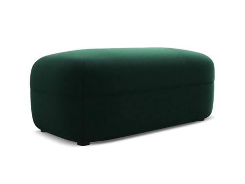 Moana Pouf Hocker in Grün - Polsterhocker aus Samt, ideal als Sitzpouf oder Fußhocker für Wohnzimmer, Japandi & Skandi Design, Oeko-Tex Zertifiziert 92x48x40 cm, bis 150 kg belastbar Moana Pouf Hocker in Grün - Polsterhocker aus Samt, ideal als Sitzpouf oder Fußhocker für Wohnzimmer, Japandi & Skandi Design, Oeko-Tex Zertifiziert 92x48x40 cm, bis 150 kg belastbar von makamii