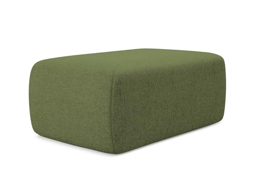 Nanea Pouf Hocker in Grün - Polsterhocker aus Chenille, ideal als Sitzpouf oder Fußhocker für Wohnzimmer, Japandi & Skandi Design, Oeko-Tex Zertifiziert 102x62x40 cm, bis 150 kg belastbar Nanea Pouf Hocker in Grün - Polsterhocker aus Chenille, ideal als Sitzpouf oder Fußhocker für Wohnzimmer, Japandi & Skandi Design, Oeko-Tex Zertifiziert 102x62x40 cm, bis 150 kg belastbar von makamii