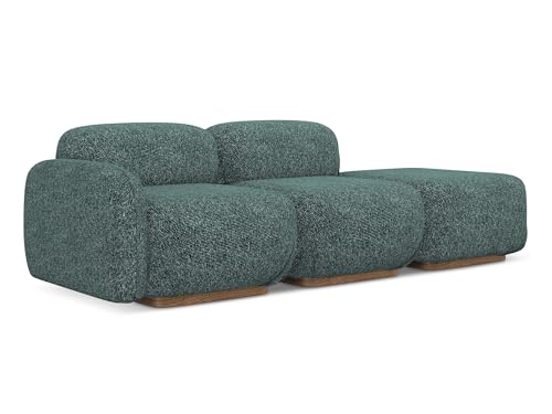 makamii Ailani 3-Sitzer Modulsofa Rechts in Blau - Modernes Designsofa aus Strukturstoff, modular, ohne Schlaffunktion, moderner Japandi-Stil, Oeko-Tex Zertifiziert 258x95x73 cm, bis 350 kg belastbar makamii Ailani 3-Sitzer Modulsofa Rechts in Blau - Modernes Designsofa aus Strukturstoff, modular, ohne Schlaffunktion, moderner Japandi-Stil, Oeko-Tex Zertifiziert 258x95x73 cm, bis 350 kg belastbar von makamii