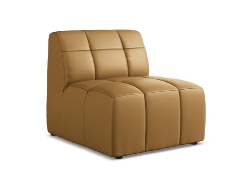 makamii Aloha Sofa Mittelmodul in Braun - Modernes Sesselsmodul aus Kunstleder, modular & kombinierbar, skandinavisches Design, Oeko-Tex Zertifiziert 75x90x77 cm, bis 250 kg belastbar von makamii
