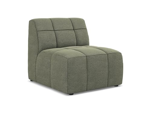 makamii Aloha Sofa Mittelmodul in Grün - Modernes Sesselsmodul aus Bouclé, modular & kombinierbar, skandinavisches Design, Oeko-Tex Zertifiziert 75x90x77 cm, bis 250 kg belastbar von makamii