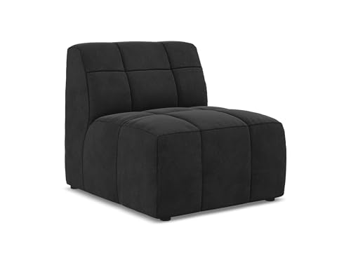 makamii Aloha Sofa Mittelmodul in Schwarz - Modernes Sesselsmodul aus Samt, modular & kombinierbar, skandinavisches Design, Oeko-Tex Zertifiziert 75x90x77 cm, bis 250 kg belastbar makamii Aloha Sofa Mittelmodul in Schwarz - Modernes Sesselsmodul aus Samt, modular & kombinierbar, skandinavisches Design, Oeko-Tex Zertifiziert 75x90x77 cm, bis 250 kg belastbar von makamii