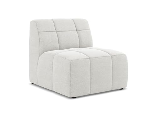 makamii Aloha Sofa Mittelmodul in Weiß - Modernes Sesselsmodul aus Bouclé, modular & kombinierbar, skandinavisches Design, Oeko-Tex Zertifiziert 75x90x77 cm, bis 250 kg belastbar makamii Aloha Sofa Mittelmodul in Weiß - Modernes Sesselsmodul aus Bouclé, modular & kombinierbar, skandinavisches Design, Oeko-Tex Zertifiziert 75x90x77 cm, bis 250 kg belastbar von makamii