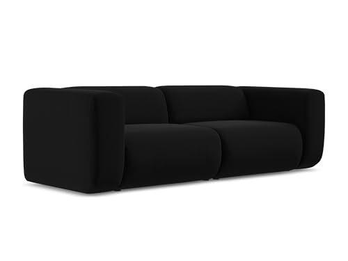 makamii Ekahi 3-Sitzer Modulsofa in Schwarz - Modernes Designsofa aus Samt, modular, ohne Schlaffunktion, moderner Japandi-Stil, Oeko-Tex Zertifiziert 228x89x70 cm, bis 250 kg belastbar makamii Ekahi 3-Sitzer Modulsofa in Schwarz - Modernes Designsofa aus Samt, modular, ohne Schlaffunktion, moderner Japandi-Stil, Oeko-Tex Zertifiziert 228x89x70 cm, bis 250 kg belastbar von makamii
