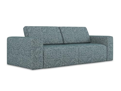 makamii Kalea 3-Sitzer Modulsofa in Blau - Modernes Designsofa aus Strukturstoff, modular, ohne Schlaffunktion, moderner Japandi-Stil, Oeko-Tex Zertifiziert 224x103x80 cm, bis 350 kg belastbar makamii Kalea 3-Sitzer Modulsofa in Blau - Modernes Designsofa aus Strukturstoff, modular, ohne Schlaffunktion, moderner Japandi-Stil, Oeko-Tex Zertifiziert 224x103x80 cm, bis 350 kg belastbar von makamii